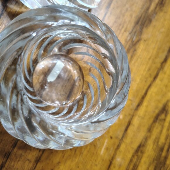 Swirl Glass Votive/Tea Light Candle Holder - Picture 4 of 5